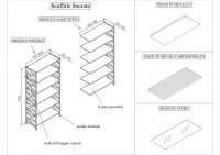 Libreria mod. SOCRATE - Profondità 35