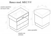 Banco cassa Mod. MEC/VV