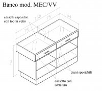 Banco cassa Mod. MEC/VV