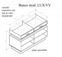 Banco cassa mod. LUX/VV