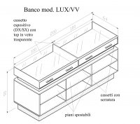 Banco cassa mod. LUX/VV