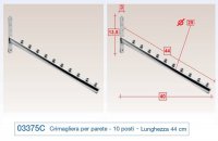 Crimagliera inclinata da muro.