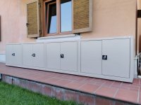 ARMADI DA BALCONE mod. ZINCOPLASTIFICATO versione  BASSA